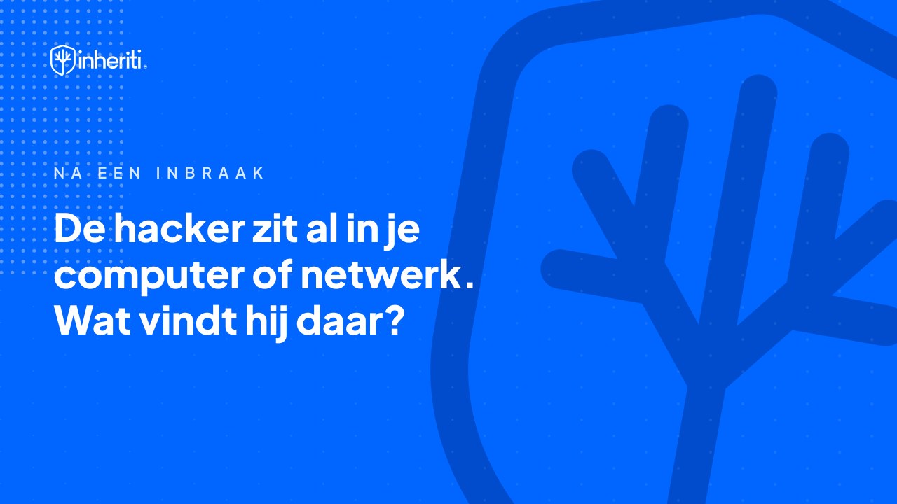 De hacker zit al in je computer of netwerk. Wat vindt hij daar?