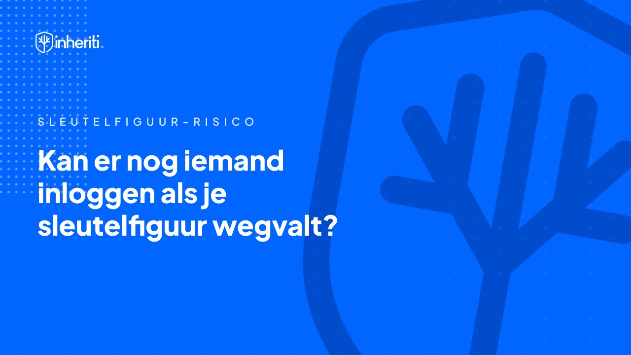 Kan er nog iemand inloggen als je sleutelfiguur wegvalt?