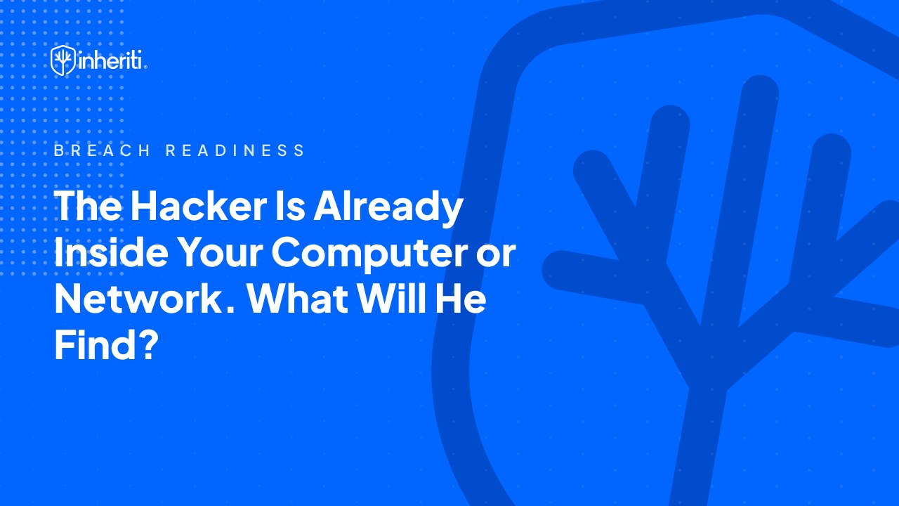 The Hacker Is Already Inside Your Computer or Network. What Will He Find?